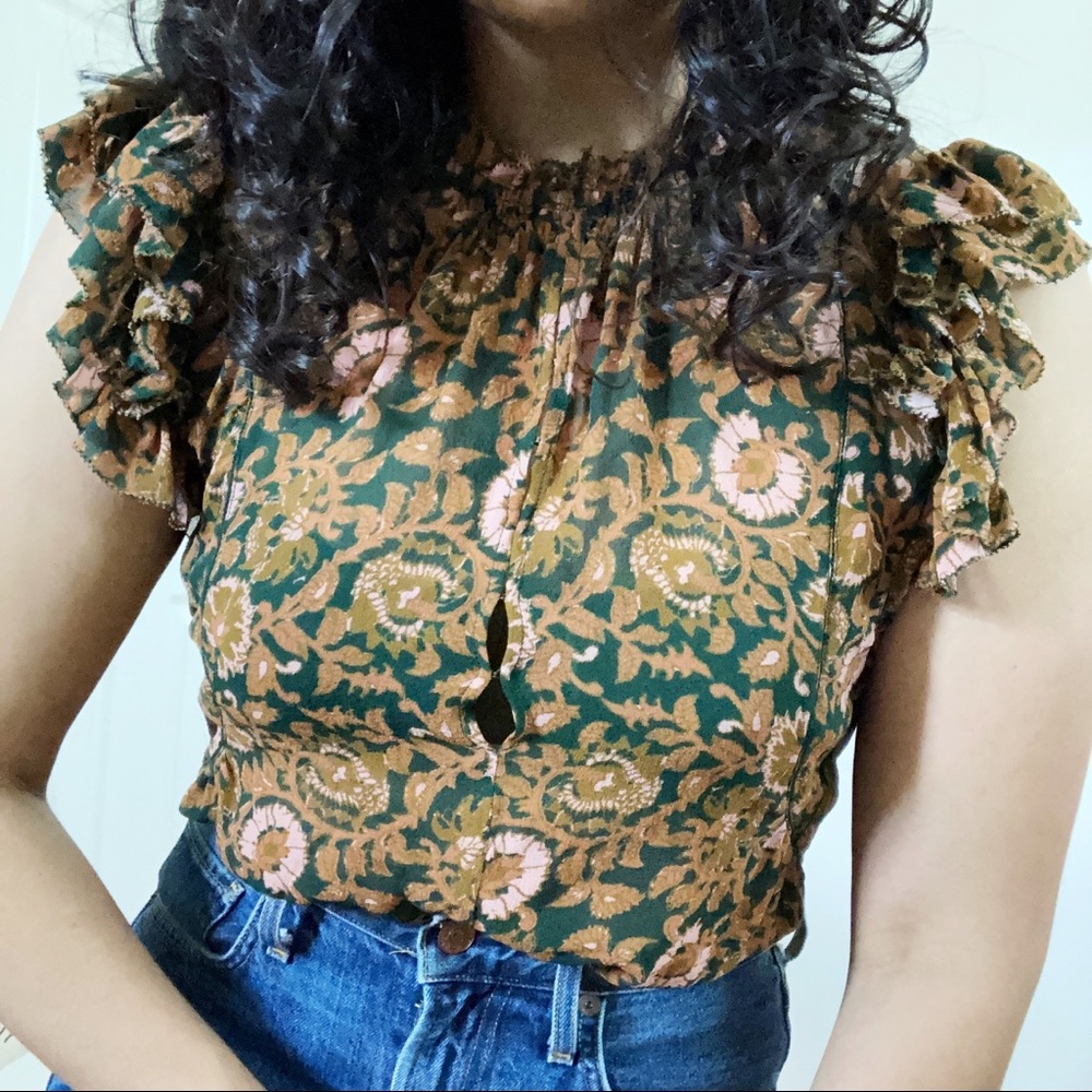 APIECE APART SILK BLOUSE - Picture 3 of 7